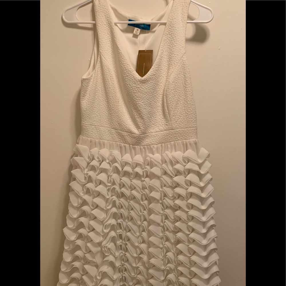 White dress perfect for bridal shower!
